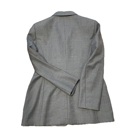 Casual Corner NWT Women Wool Blazer Jacket Single Breasted Classic Gray 12 Large - Picture 2 of 5